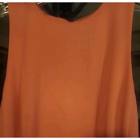 Ann Taylor Dress Coral Sheath Knee Length New Sz 2 Excellent Cr60 Work Casual - Picture 3 of 8